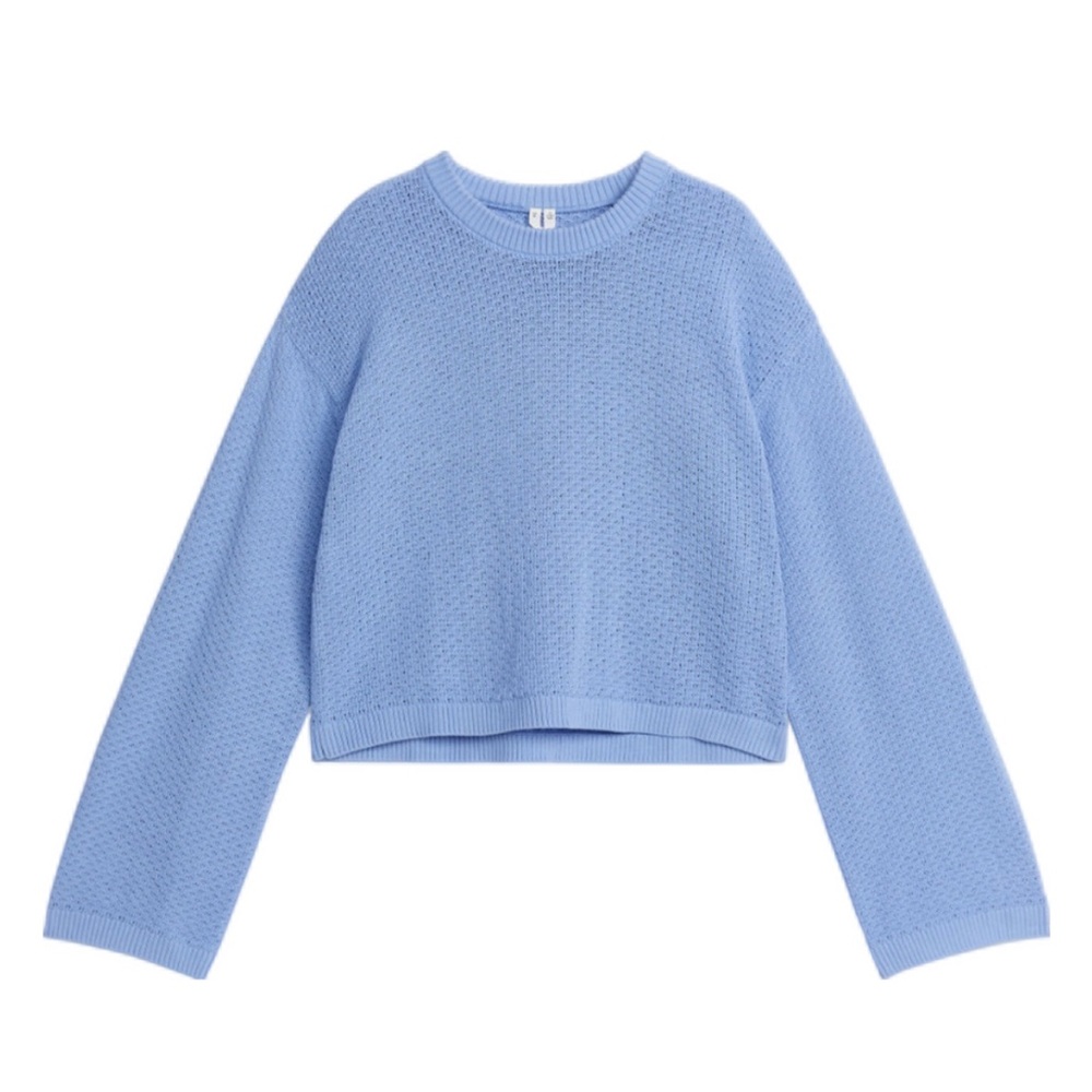 Arket Open Knit Bell Sleeve Sweater